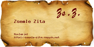 Zsemle Zita névjegykártya